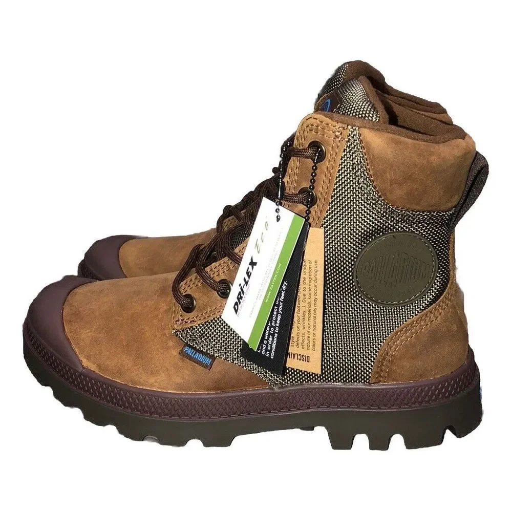 Palladium Boots Women's 6 Bridle Brown Pampa Sport Cuff  Waterproof 37 NEW‎
